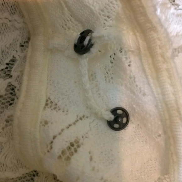 NWT Free People lace sleeveless mini dress ivory - Picture 7 of 8